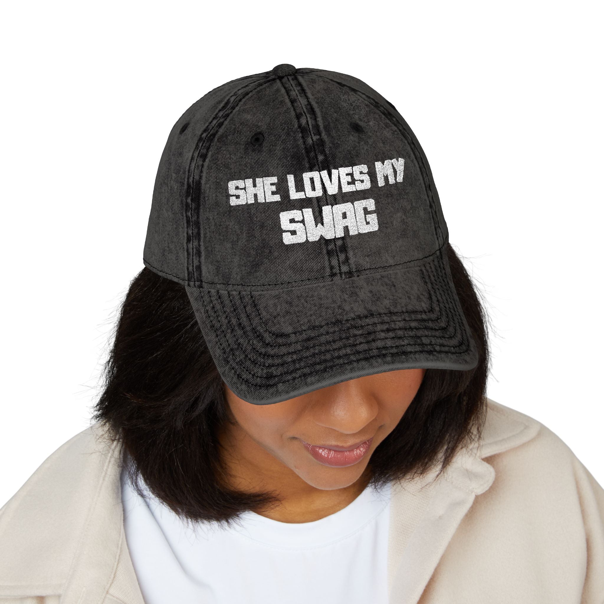 She Loves My Swag Vintage Embroidery Cap