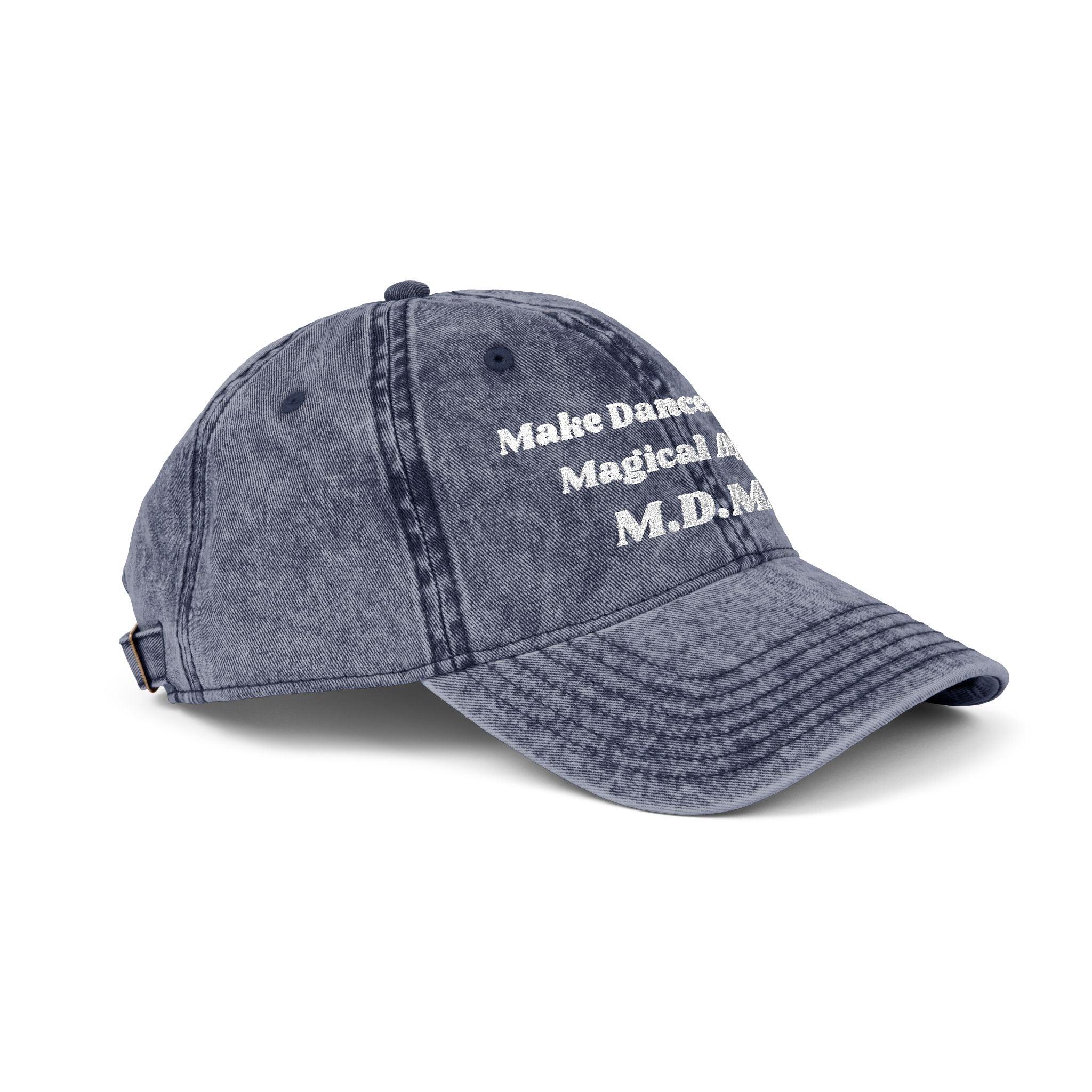M.D.M.A Make Dancefloors Magical Again Vintage Embroidery Cap