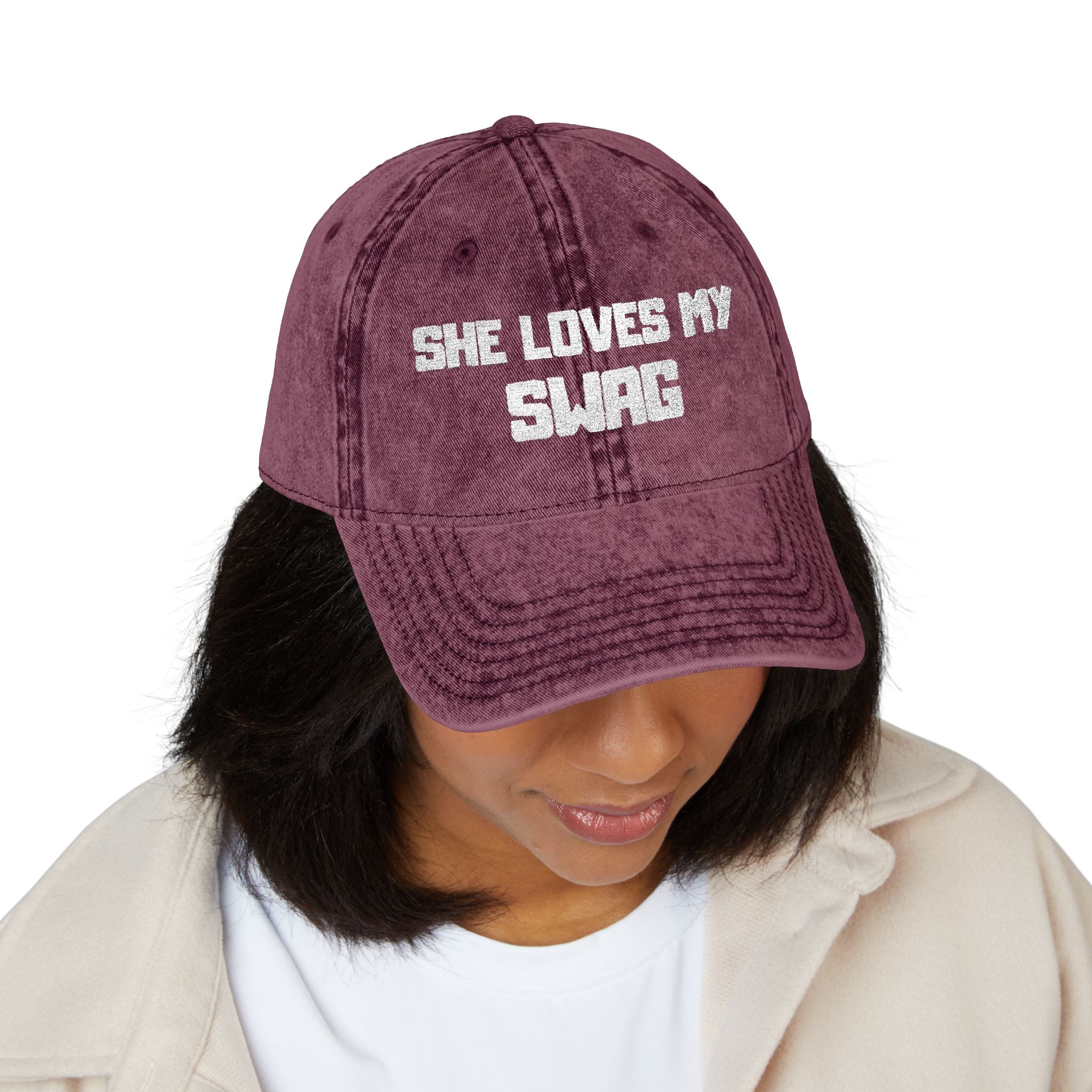She Loves My Swag Vintage Embroidery Cap