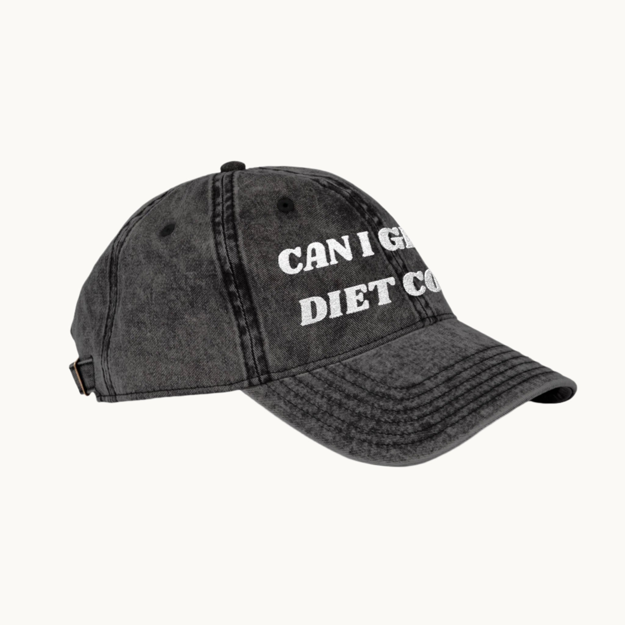 Can I Get A Diet Cock Vintage Embroidery Cap