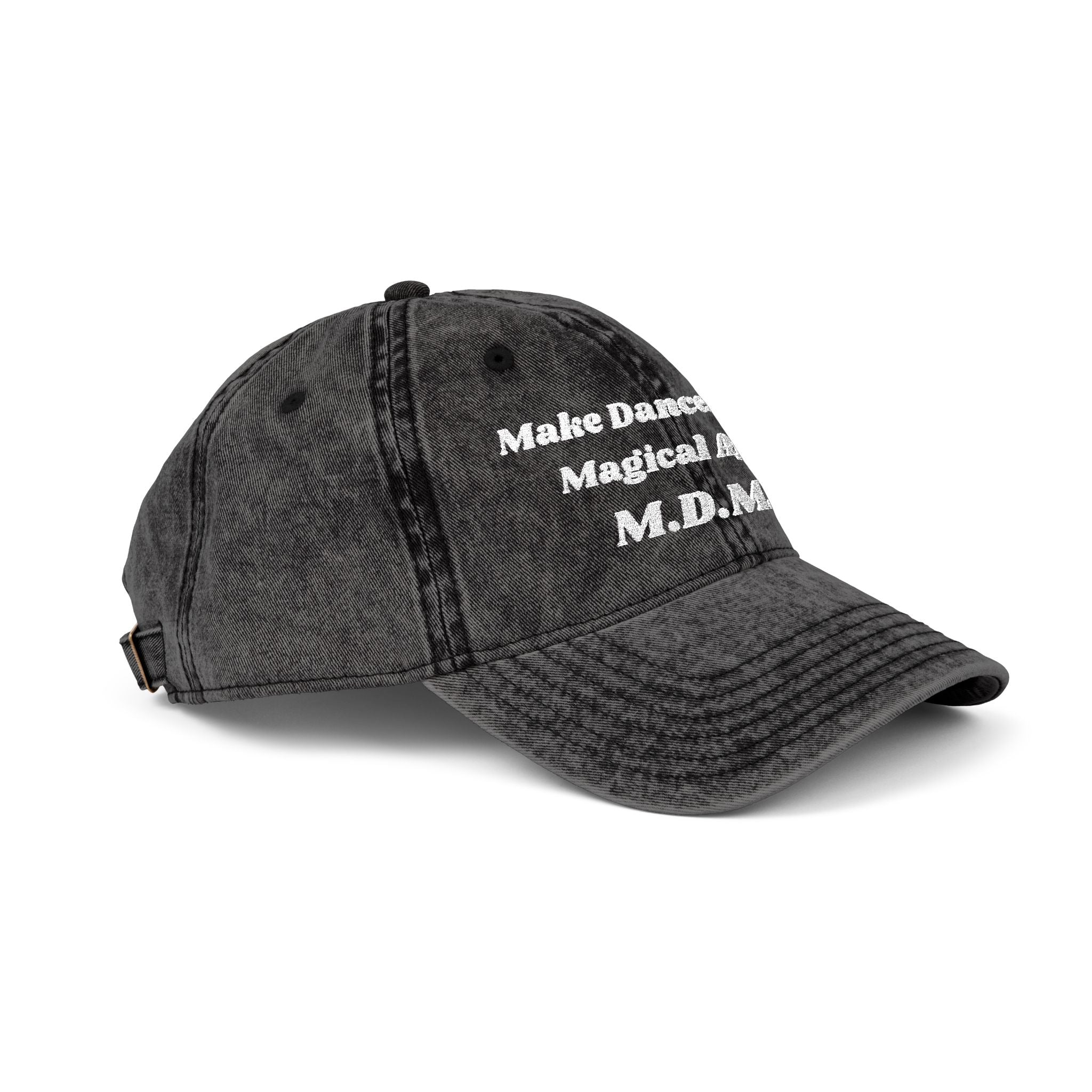 M.D.M.A Make Dancefloors Magical Again Vintage Embroidery Cap