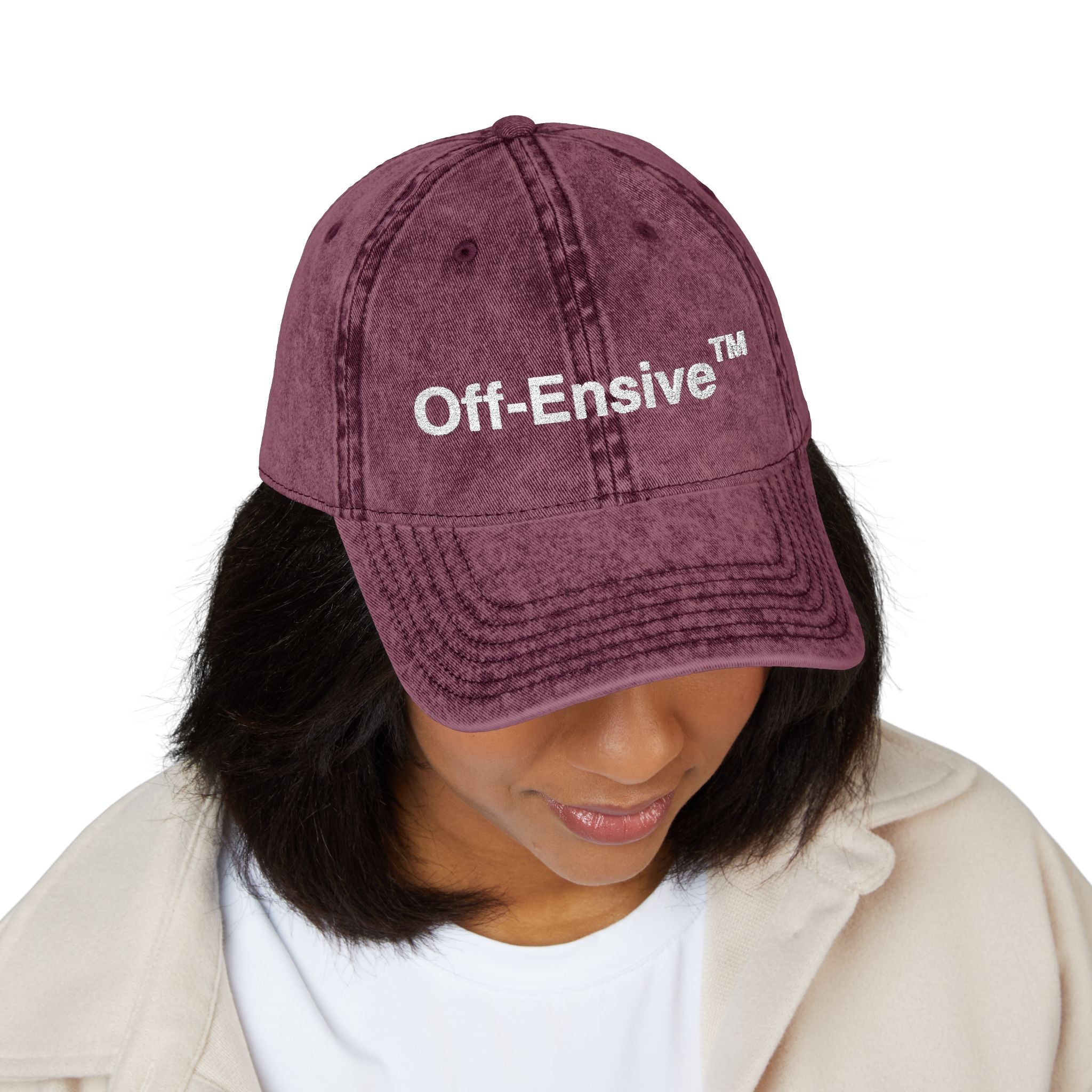 Off-Ensive Vintage Embroidery Cap