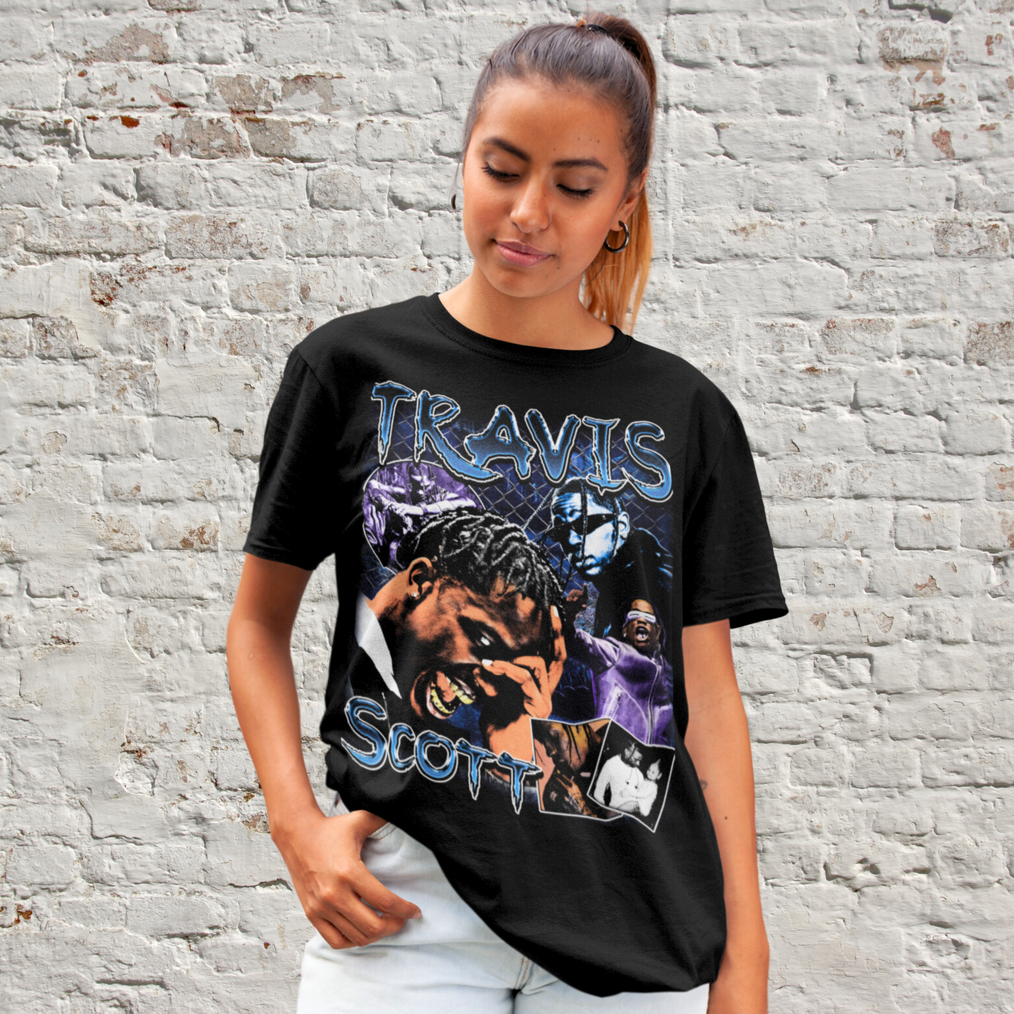 Travis Scott Graphic Tee | Hip Hop Vintage Tees | TeeRiffiClub