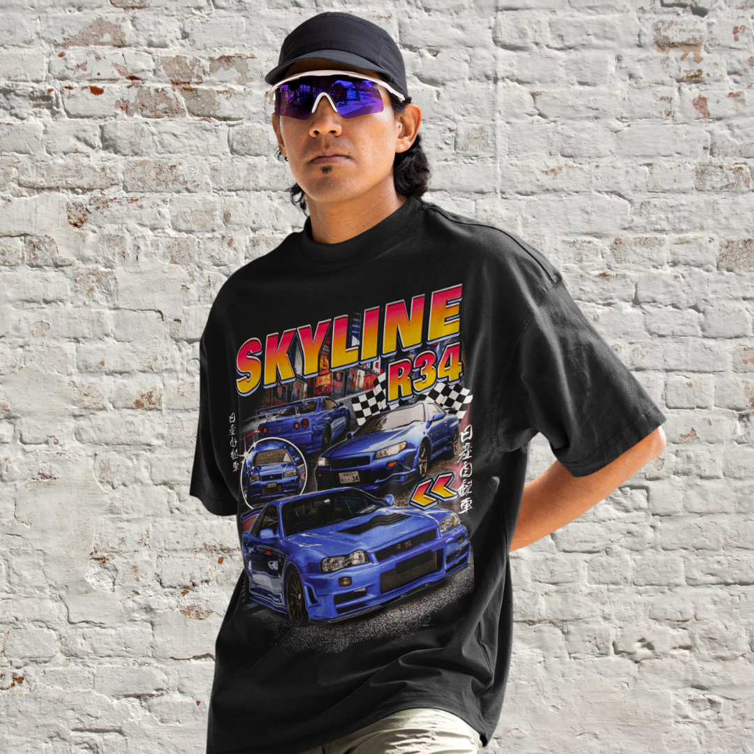 Racing Cars Graphic T-Shirt | Nissan Skyline T-Shirt | TeeRiffiClub