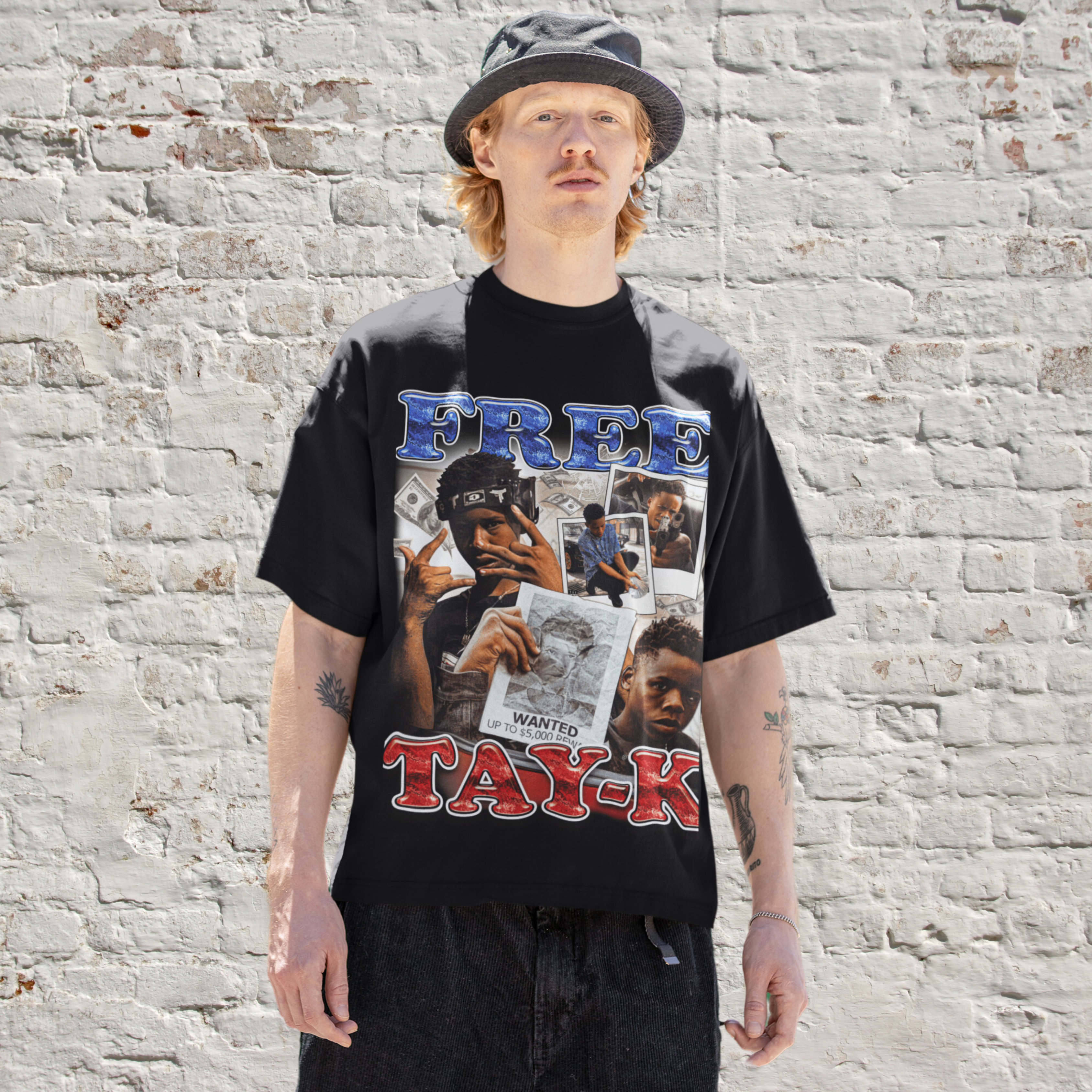 Hip-Hop Graphic T-Shirt | Free Tay-K T-Shirt | TeeRiffiClub