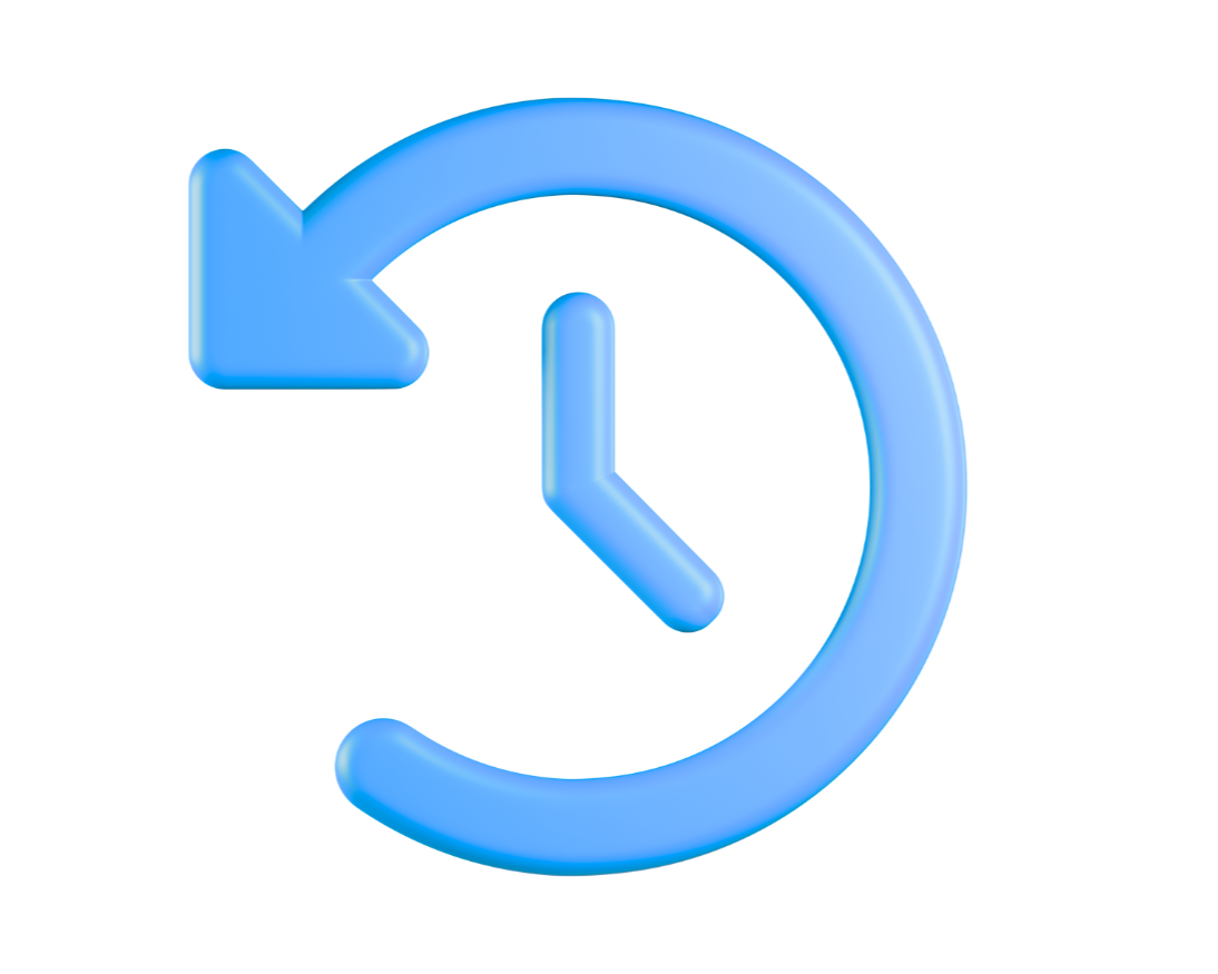 blue clock icon