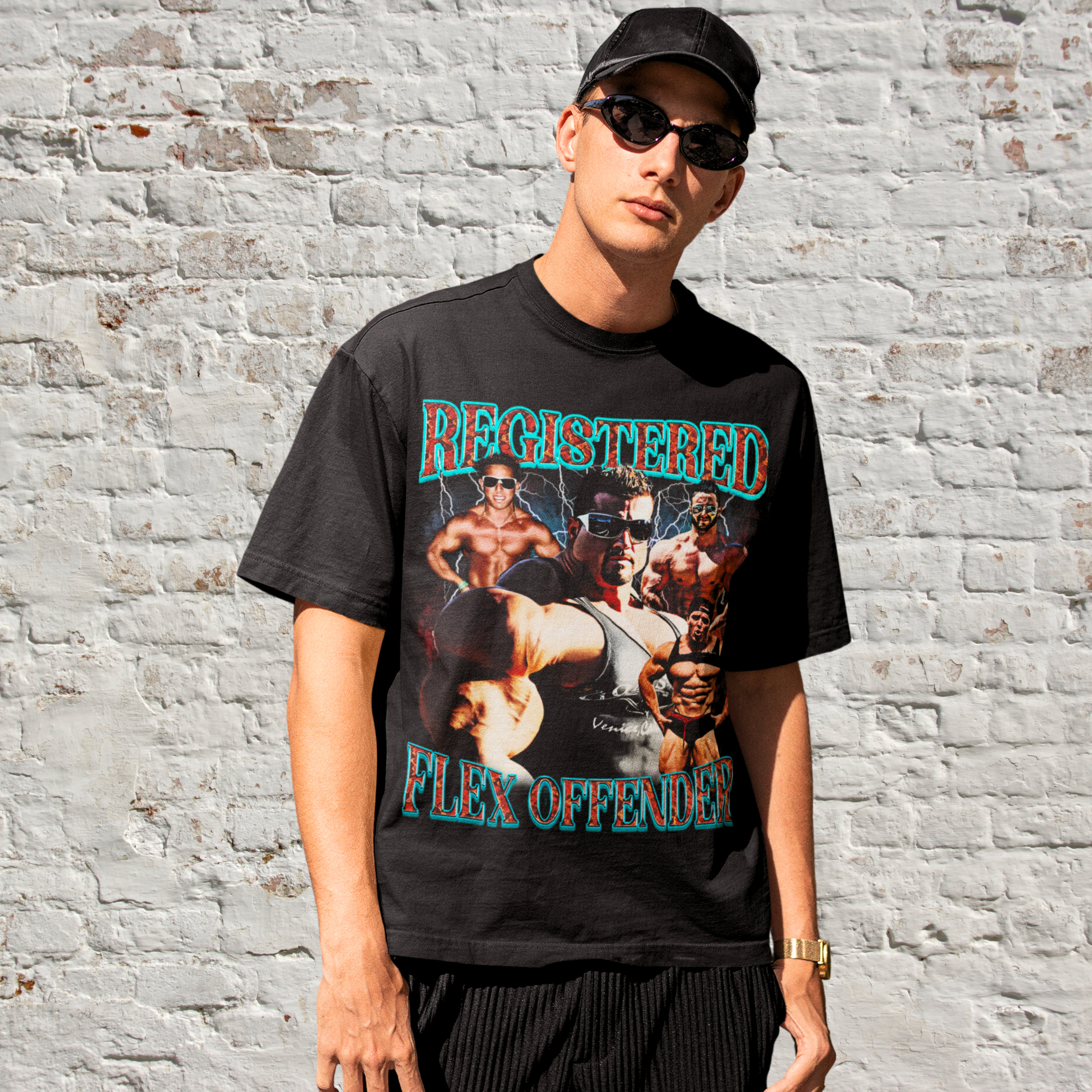 Registered Flex Offender T- Shirt | Funny Tee Shirts | TeeRiffiClub