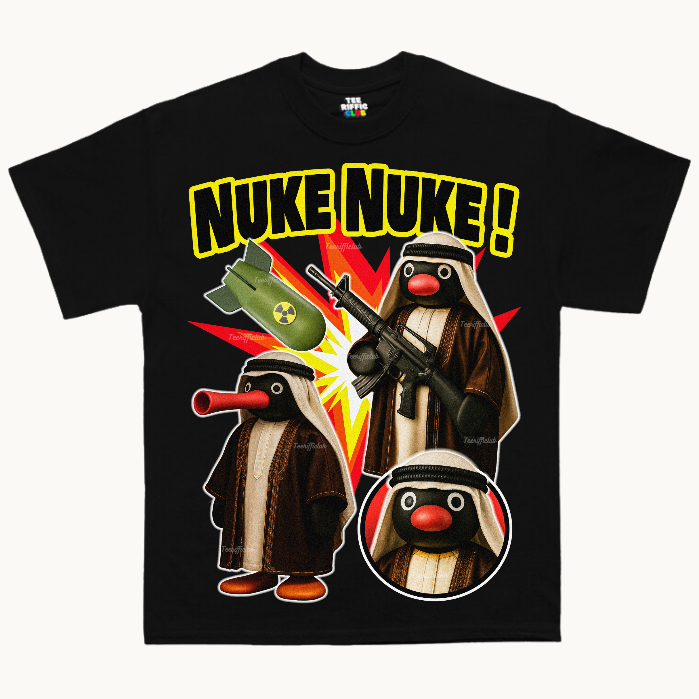 Nuke Nuke Pingu T-Shirt | Pingu Shirt | Teerifficlub 