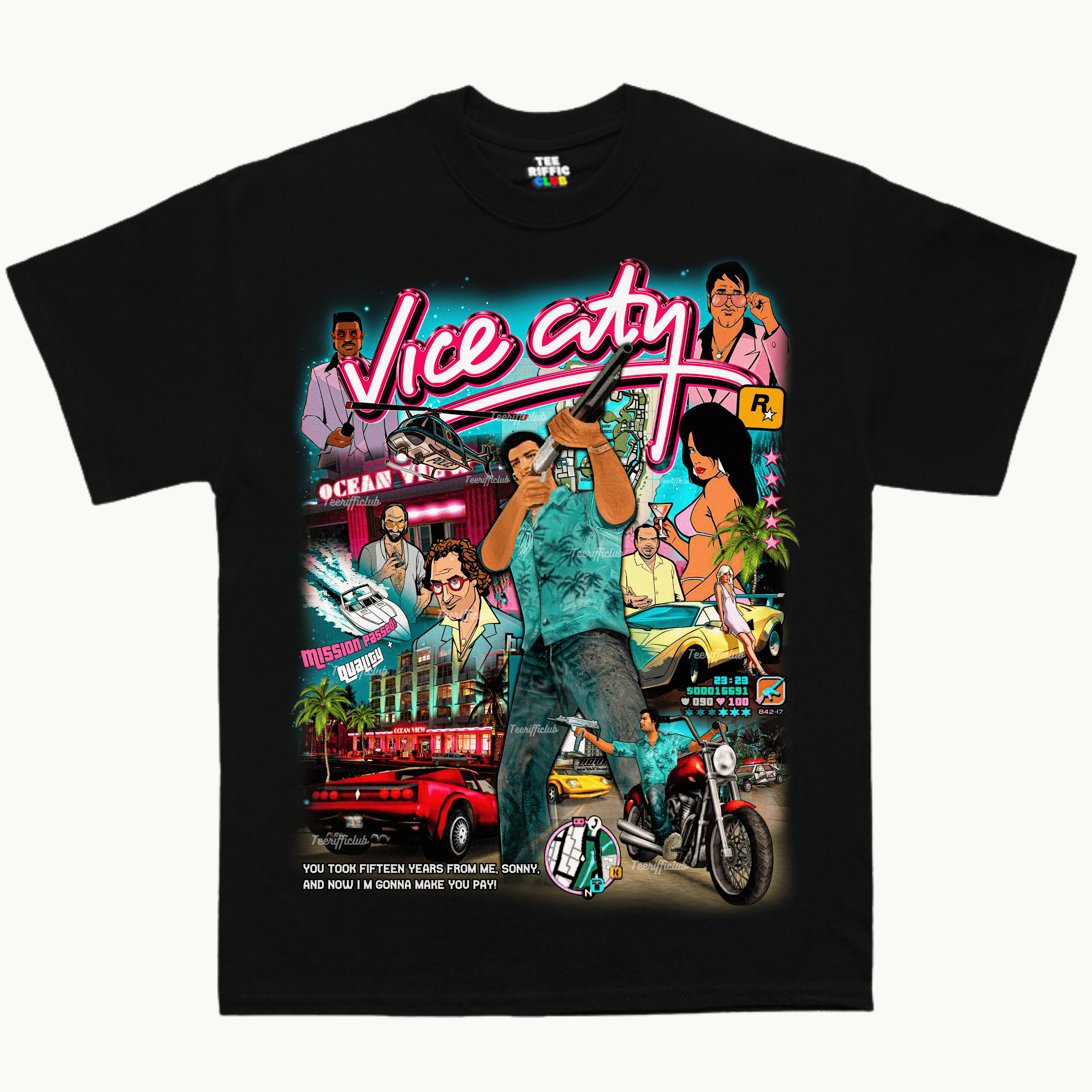 Vice City T-Shirt| Gta T-Shirt | TeeRiffiClub